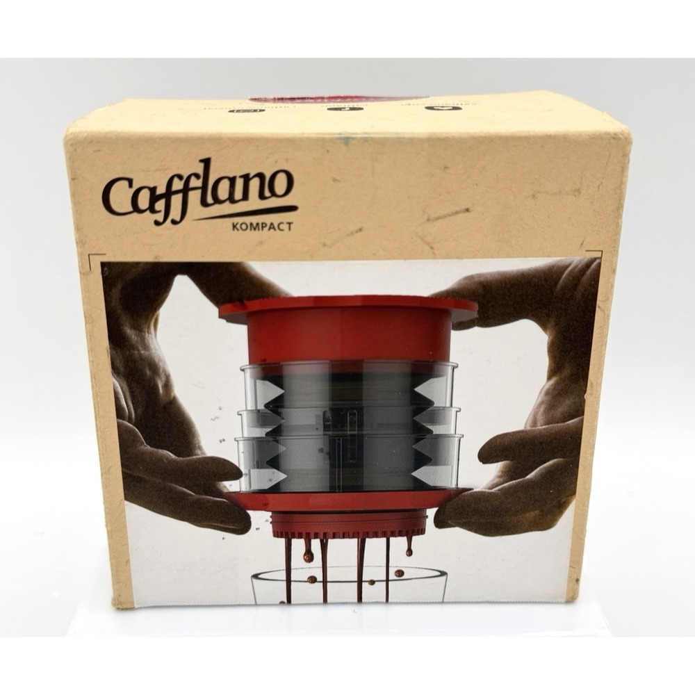 Cafflano Kompact Portable Coffee Maker RED Travel Hot and Cold Coffee New